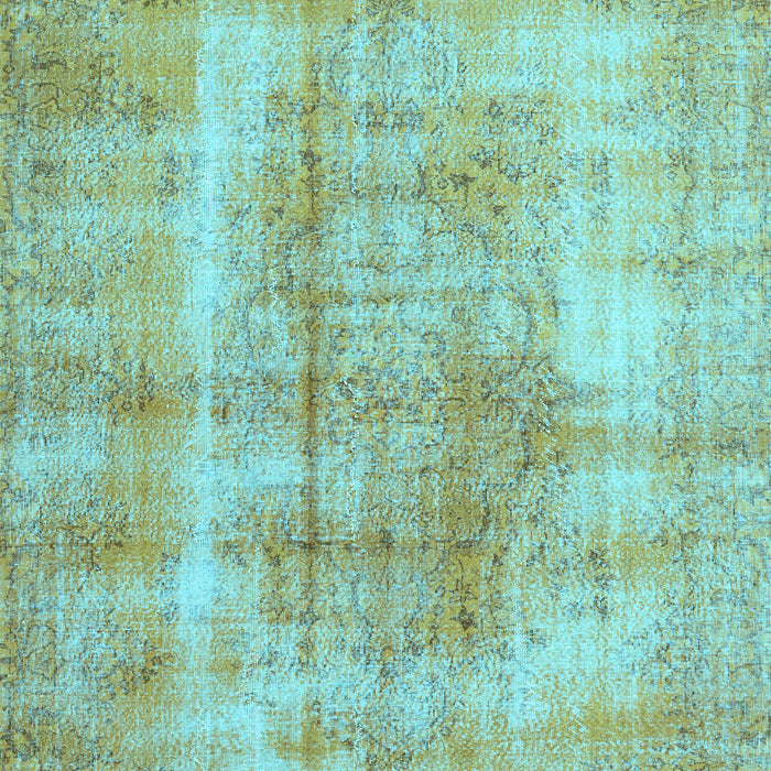 Machine Washable Persian Light Blue Traditional Rug, wshtr3760lblu
