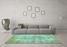 Machine Washable Persian Light Blue Traditional Rug in a Living Room, wshtr3760lblu