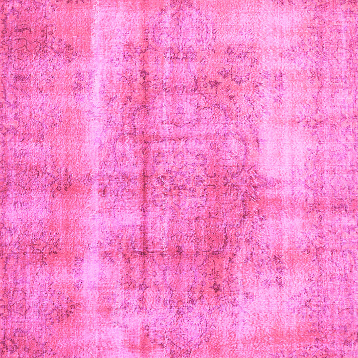 Machine Washable Persian Pink Traditional Rug, wshtr3760pnk