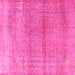 Square Persian Pink Traditional Rug, tr3761pnk