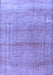 Machine Washable Persian Blue Traditional Rug, wshtr3761blu