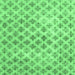 Square Persian Emerald Green Traditional Rug, tr3762emgrn