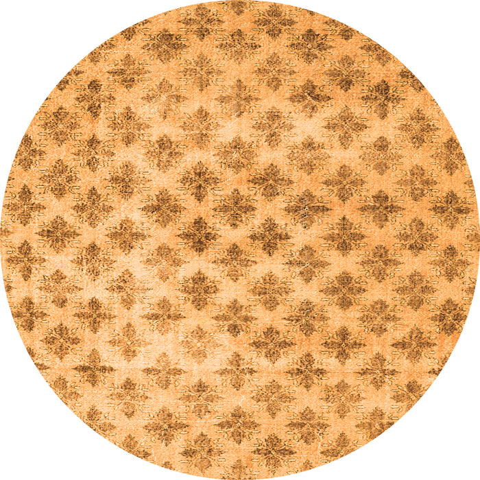 Machine Washable Persian Orange Traditional Area Rugs, wshtr3762org