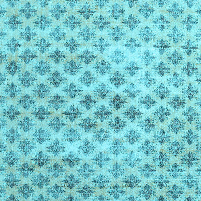 Square Persian Light Blue Traditional Rug, tr3762lblu