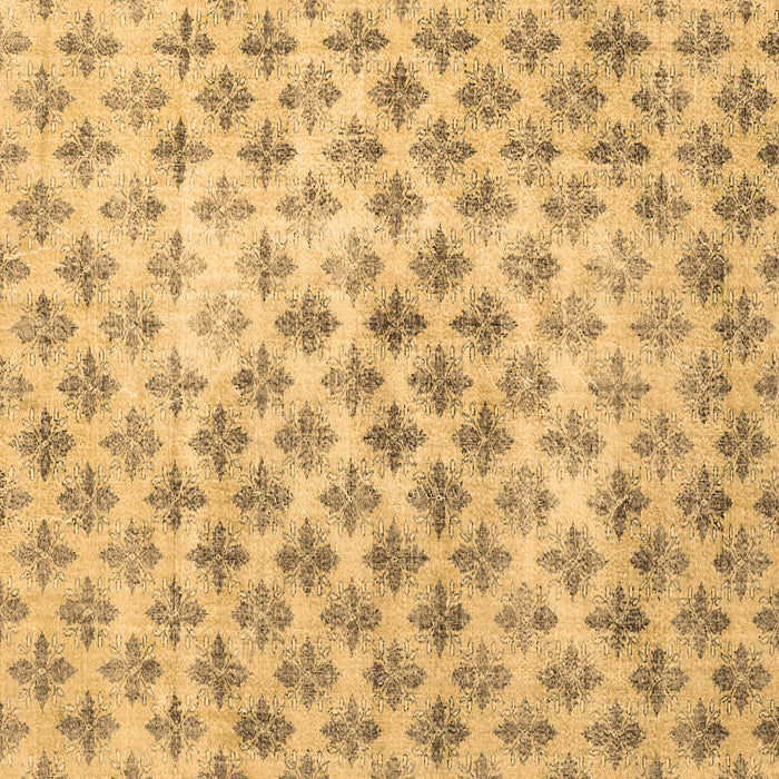 Square Persian Brown Traditional Rug, tr3762brn