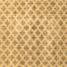 Square Persian Brown Traditional Rug, tr3762brn