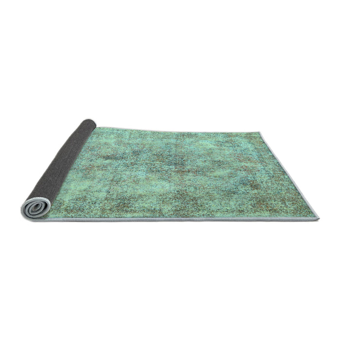 Sideview of Persian Light Blue Traditional Rug, tr3763lblu