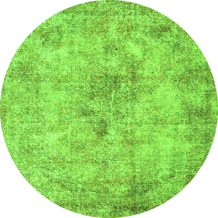 Square Persian Green Traditional Rug, tr3763grn