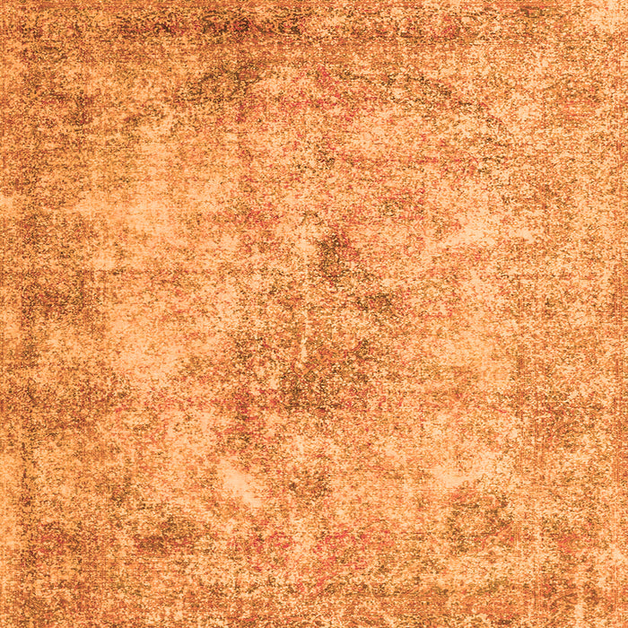 Serging Thickness of Persian Orange Traditional Rug, tr3763org