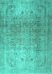 Persian Turquoise Traditional Rug, tr3764turq