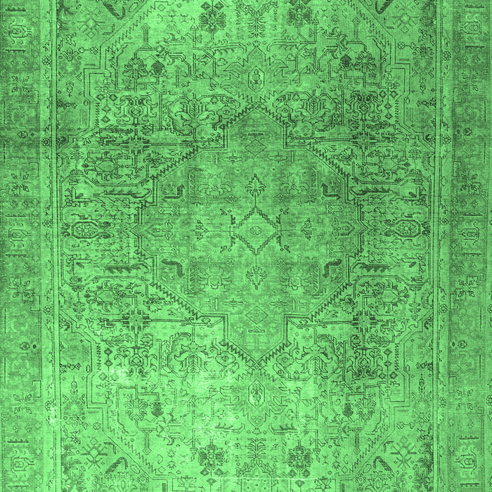 Machine Washable Persian Emerald Green Traditional Area Rugs, wshtr3764emgrn
