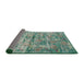 Sideview of Traditional Sea Green Oriental Rug, tr3765