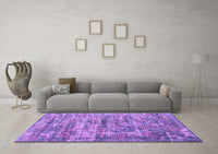 Machine Washable Oriental Purple Asian Inspired Rug, wshtr3765pur