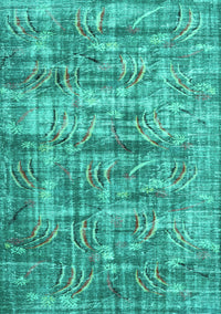 Oriental Turquoise Asian Inspired Rug, tr3765turq