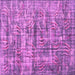 Square Machine Washable Oriental Pink Asian Inspired Rug, wshtr3765pnk