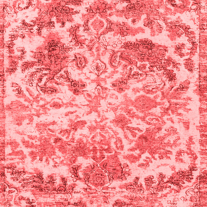 Machine Washable Persian Red Bohemian Rug, wshtr3766red