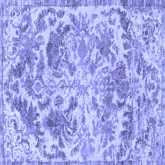 Square Persian Blue Bohemian Rug, tr3766blu