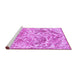 Sideview of Machine Washable Persian Purple Bohemian Area Rugs, wshtr3766pur