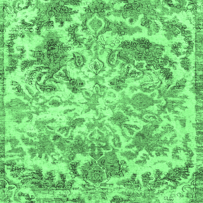Machine Washable Persian Emerald Green Bohemian Area Rugs, wshtr3766emgrn
