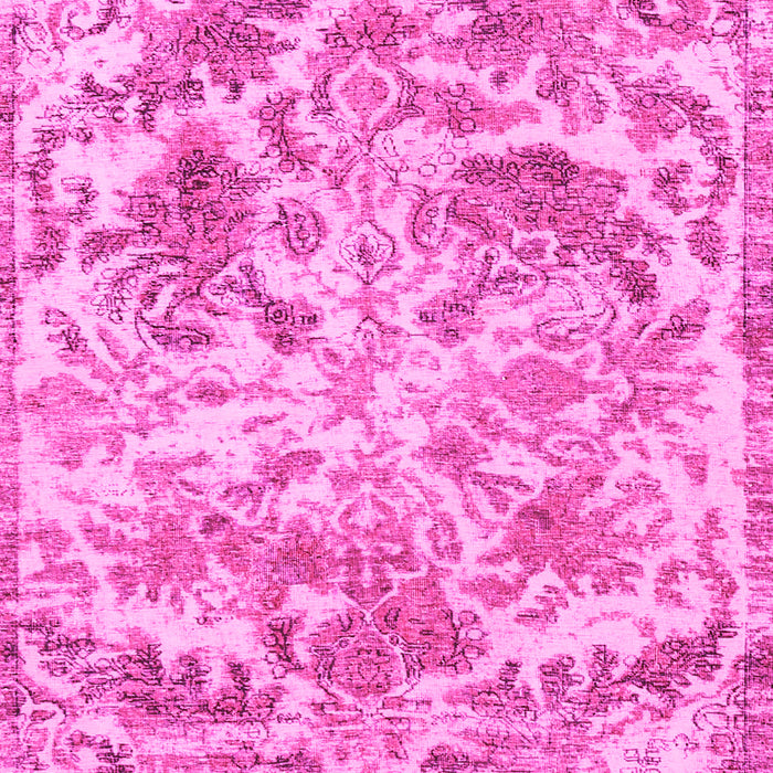 Machine Washable Persian Pink Bohemian Rug, wshtr3766pnk