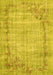 Oriental Yellow Asian Inspired Rug, tr3767yw