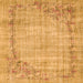 Serging Thickness of Oriental Orange Asian Inspired Rug, tr3767org