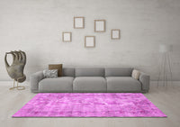 Machine Washable Oriental Pink Asian Inspired Rug, wshtr3767pnk