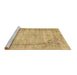 Sideview of Machine Washable Oriental Brown Asian Inspired Rug, wshtr3767brn