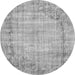 Square Oriental Gray Asian Inspired Rug, tr3767gry