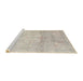 Sideview of Machine Washable Traditional Sage Green Rug, wshtr3769