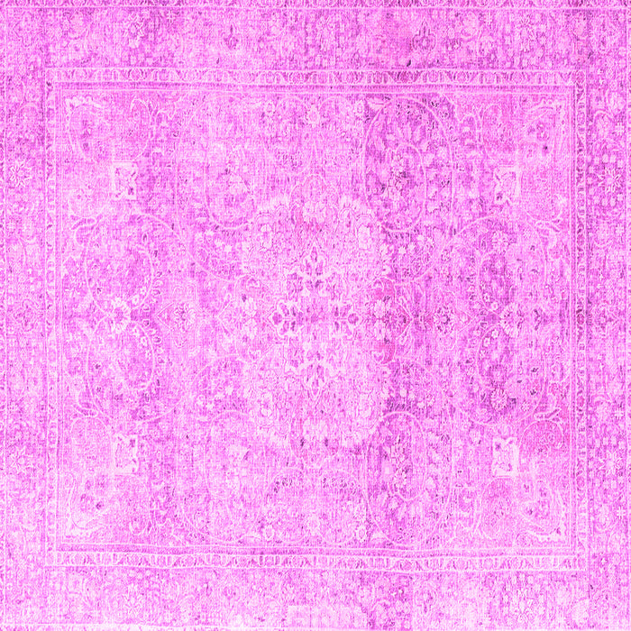 Square Persian Pink Traditional Rug, tr3769pnk
