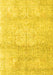 Machine Washable Persian Yellow Traditional Rug, wshtr3769yw