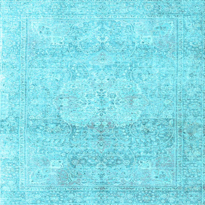 Square Persian Light Blue Traditional Rug, tr3769lblu