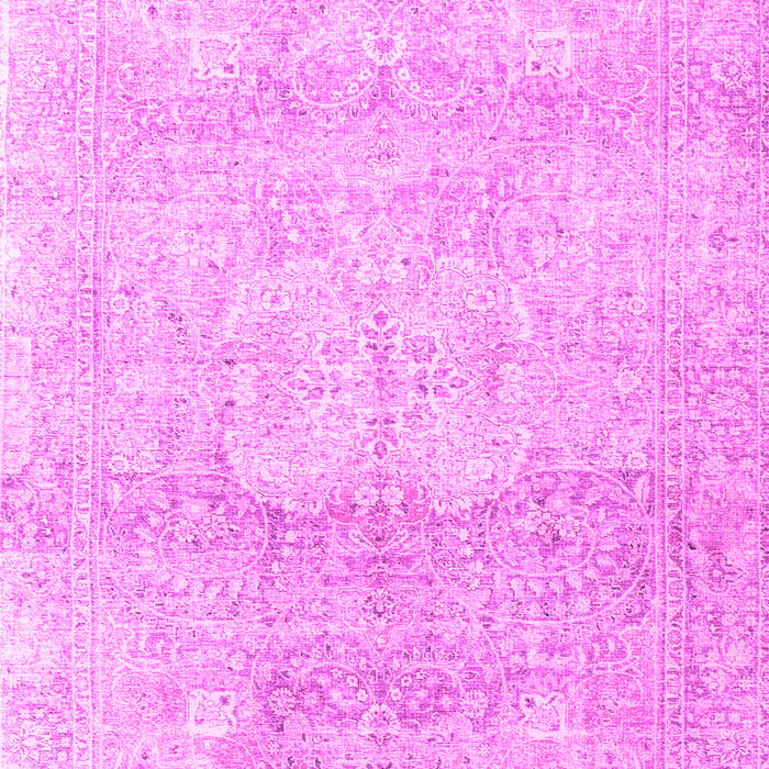 Machine Washable Persian Pink Traditional Rug, wshtr3769pnk