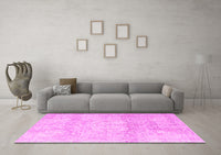 Machine Washable Persian Pink Traditional Rug, wshtr3769pnk