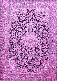 Medallion Purple Traditional Rug, tr376pur