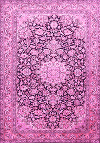 Medallion Pink Traditional Rug, tr376pnk