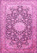 Medallion Pink Traditional Rug, tr376pnk