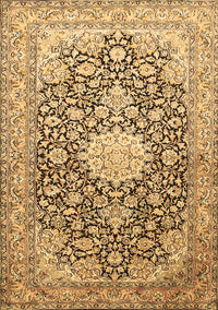 Medallion Brown Traditional Rug, tr376brn