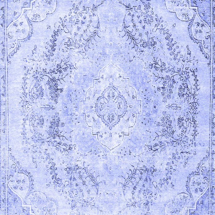 Machine Washable Persian Blue Traditional Rug, wshtr3770blu