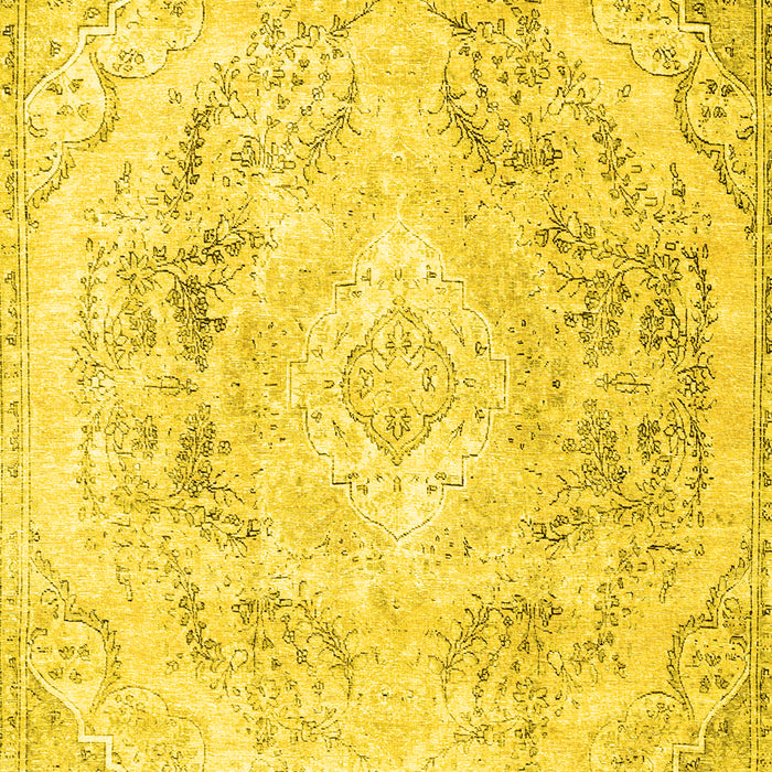 Machine Washable Persian Yellow Traditional Rug, wshtr3770yw
