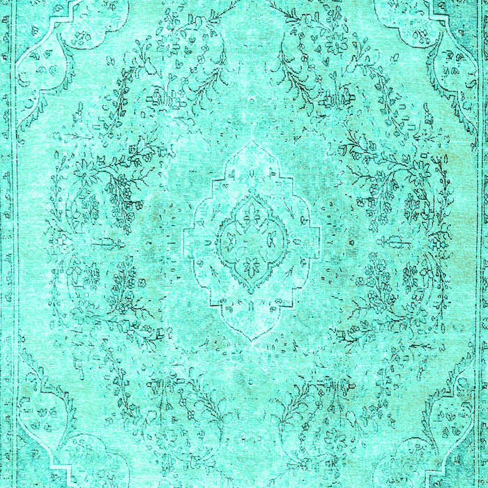 Machine Washable Persian Turquoise Traditional Area Rugs, wshtr3770turq