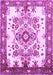 Medallion Purple Traditional Rug, tr3771pur