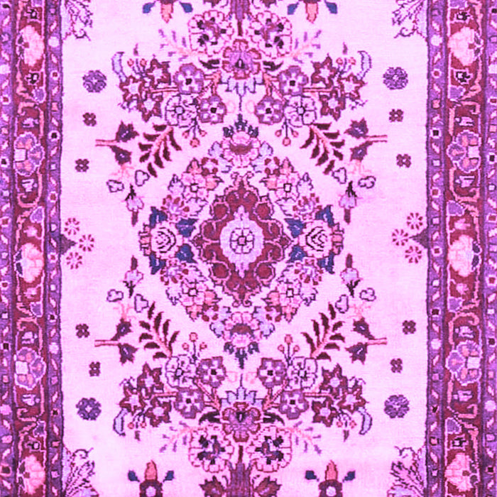 Medallion Purple Traditional Rug, tr3771pur