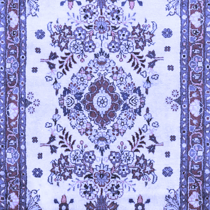 Medallion Blue Traditional Rug, tr3771blu