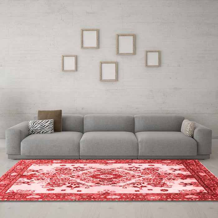 Traditional Red Washable Rugs