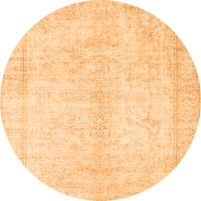 Machine Washable Persian Orange Traditional Area Rugs, wshtr3772org