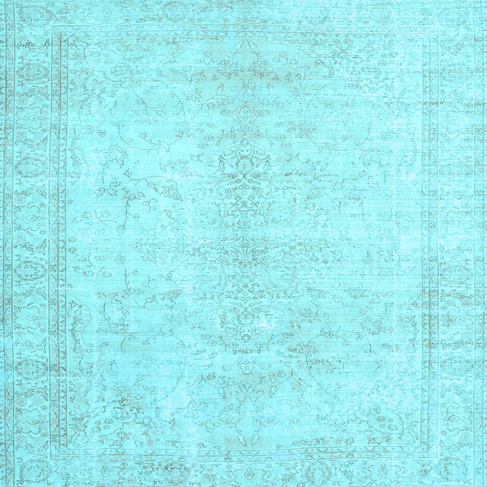 Square Persian Light Blue Traditional Rug, tr3772lblu