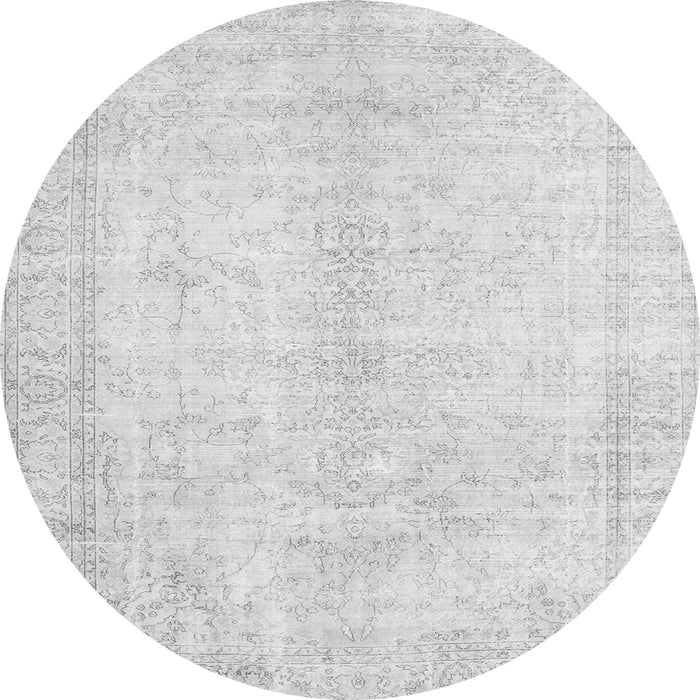 Square Persian Gray Traditional Rug, tr3772gry