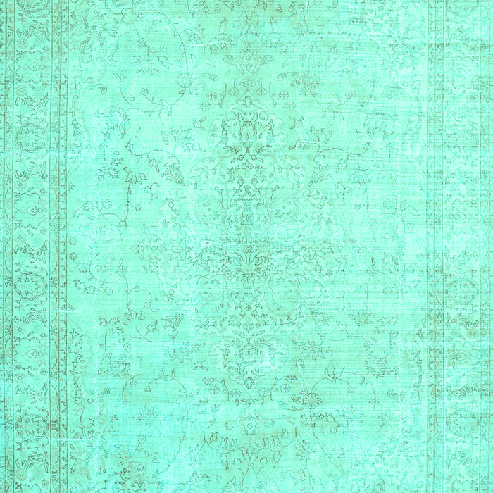 Machine Washable Persian Turquoise Traditional Area Rugs, wshtr3772turq